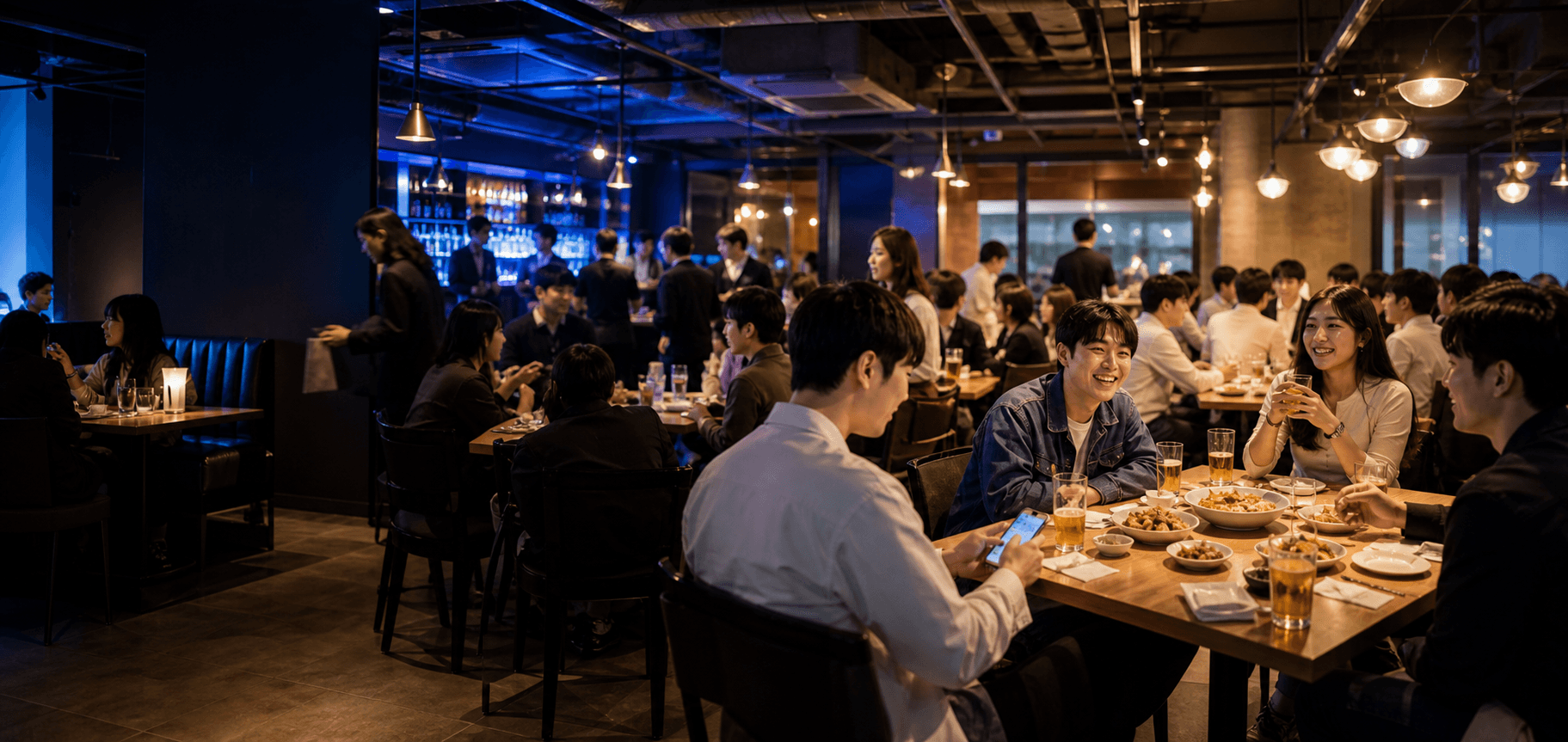 서울 주요 대학 주점 행사 협업 현장 분위기